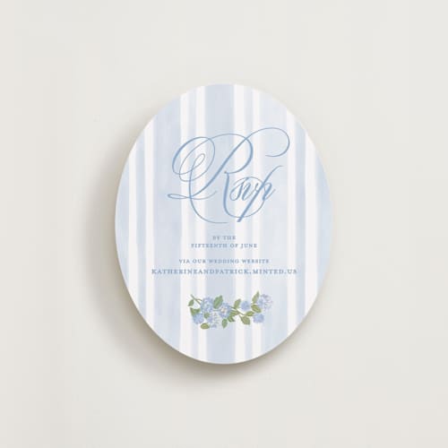 This is a ocean rsvp cards with standard by Creo Study called coastal crest printing on signature in 4.25x5.5