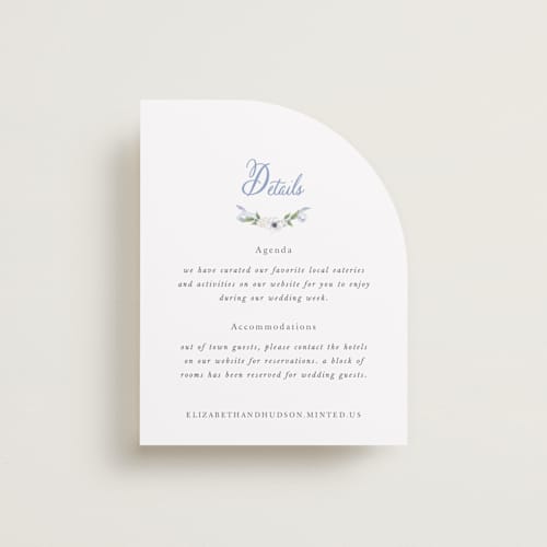 This is a periwinkle enclosure cards with standard by Design Lotus called sweethearts printing on signature in standard