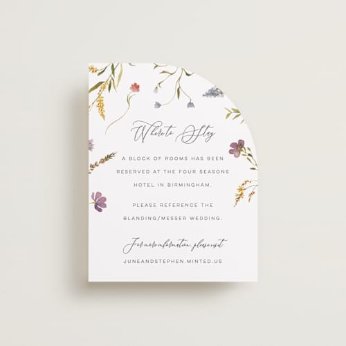 This is a sherbert enclosure cards with standard by Erin Hodges called untied printing on signature in standard