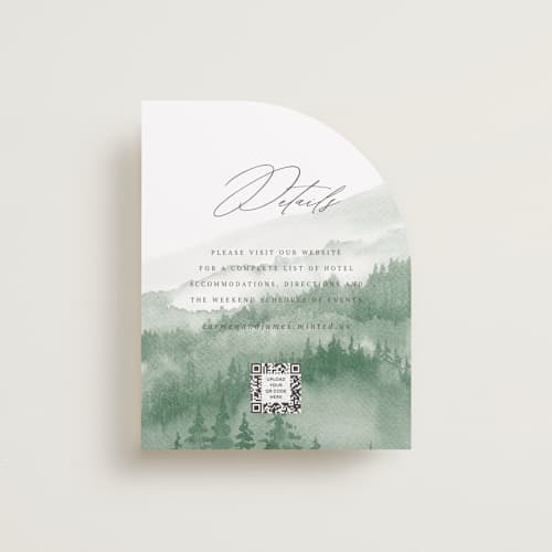 This is a fern enclosure cards with standard by Helen Halik called over the mountains printing on signature in standard