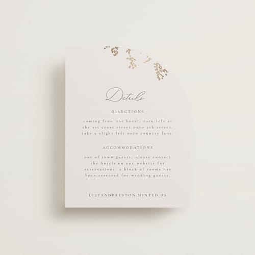 This is a luxe neutral enclosure cards with foil pressed by Design Lotus called forever and a day printing on signature in standard