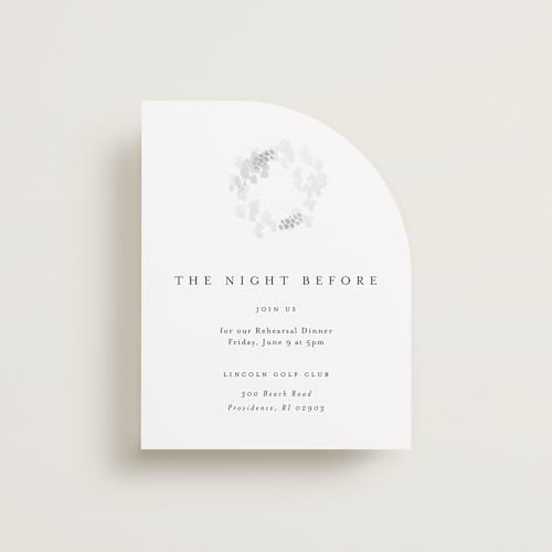 This is a classic white reception cards with standard by Design Lotus called a thousand years printing on signature in standard