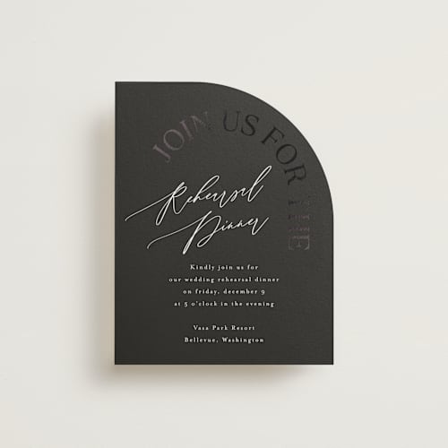 This is a truffle enclosure cards with foil pressed by Vera Lim called the arc printing on signature in standard