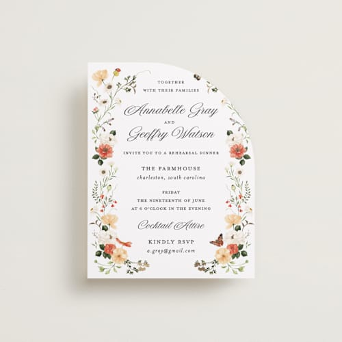 This is a verona sunset enclosure cards with foil pressed by Sarah Knight called fleur printing on signature in standard