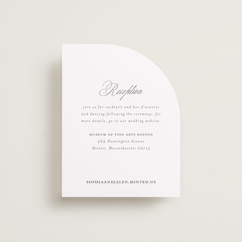 This is a classique reception cards with standard by Design Lotus called from this moment on printing on signature in standard