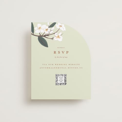 This is a pista rsvp cards with foil pressed by Teju Reval called royal wedding printing on signature in standard