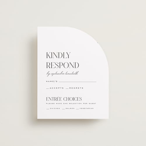 This is a diamond rsvp cards with standard by Heather Cairl called clarity printing on signature in standard