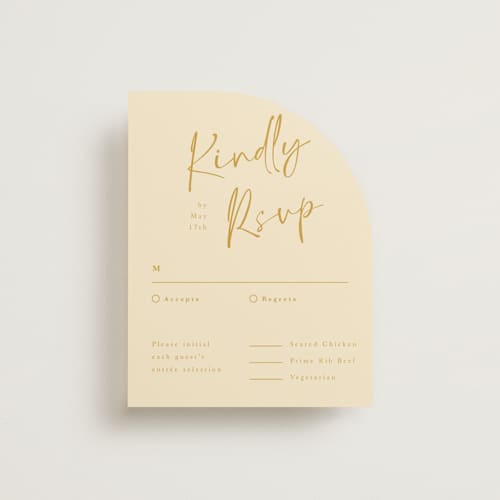This is a honey rsvp cards with standard by Adelyn T. called ink scribble printing on signature in standard