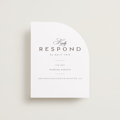 This is a tuxedo rsvp cards with standard by Orasie called side by side printing on signature in standard