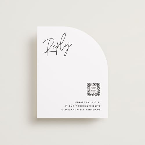 This is a cloud rsvp cards with standard by JoAnn Jinks called signed printing on signature in standard