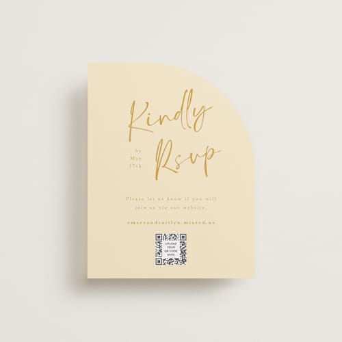 This is a honey rsvp cards with standard by Adelyn T. called ink scribble printing on signature in standard