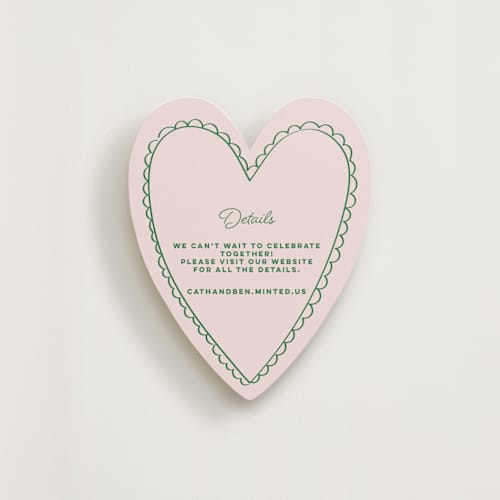 This is a avocado insert cards with standard by Helena Vitto called crazy little thing called love printing on signature in standard