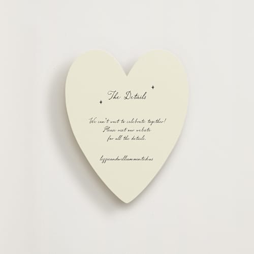 This is a champagne insert cards with standard by Helena Vitto called vintage lovers printing on signature in standard