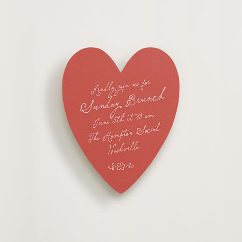 This is a rouge insert cards with standard by Angela Garrick called love brunch printing on signature in standard