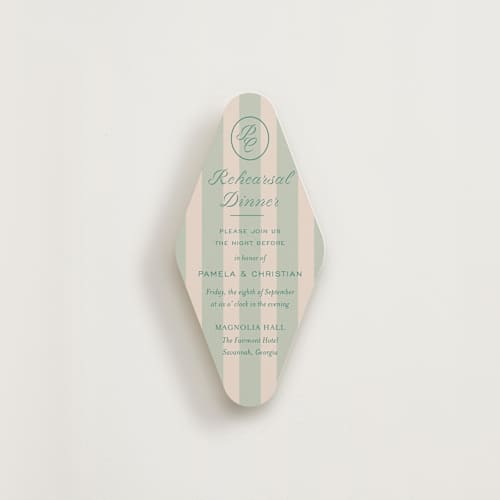 This is a sage insert cards with standard by Celine Nguyen called palm, sip & stay printing on signature in standard