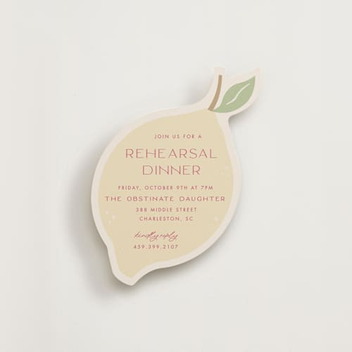 This is a pale lemon insert cards with standard by Ellen Schlegelmilch called palmetto printing on signature in standard