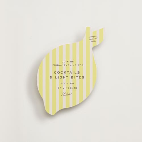 This is a limone insert cards with standard by Megan Davis called campania printing on signature in standard