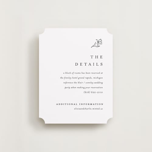 This is a alpine enclosure cards with standard by Pixel and Hank called floral cascade printing on signature in standard