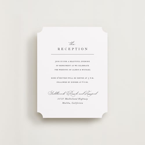 This is a pearl reception cards with standard by Jennifer Postorino called initial printing on signature in standard