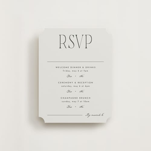 This is a forest rsvp cards with standard by Blustery August called hayes printing on signature in standard
