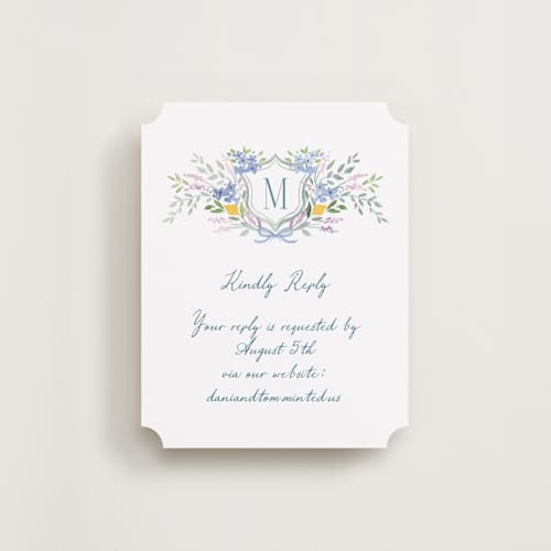 This is a summer rsvp cards with standard by Petra Kern called vineyard love printing on signature in standard