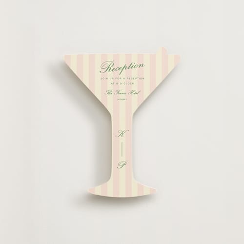 This is a palm springs insert cards with standard by Pixel and Hank called resort stripes printing on signature in standard