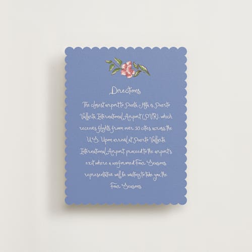 This is a sea enclosure cards with standard by Chris Griffith called artisan wedding printing on signature in standard