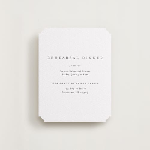 This is a soft black enclosure cards with letterpress by Design Lotus called a thousand years printing on white cotton in standard