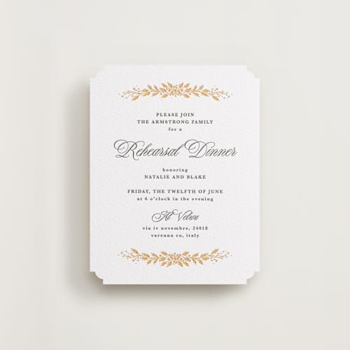 This is a maraschino | soft black enclosure cards with letterpress by Kate Ahn called lake como printing on luxe white cotton in standard