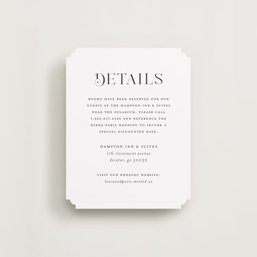 This is a tuxedo enclosure cards with standard by tuldok called embellished note printing on signature in standard