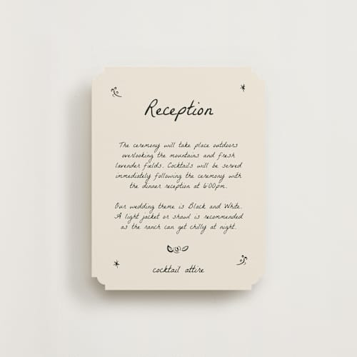 This is a vanilla reception cards with standard by Ani Somi called roses printing on signature in standard