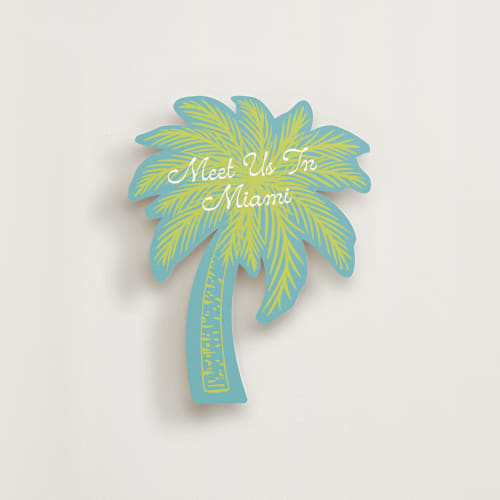 This is a miami insert cards with standard by Ashlee Townsend called tropical fun printing on signature in standard