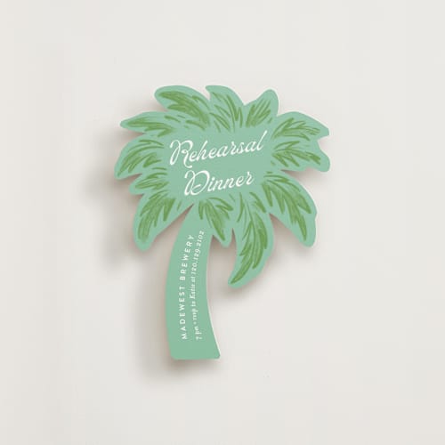 This is a sage insert cards with standard by Alethea and Ruth called tropics printing on signature in standard