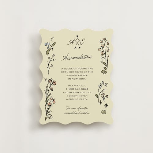 This is a oat enclosure cards with standard by Helena Vitto called love rests in a garden printing on signature in standard