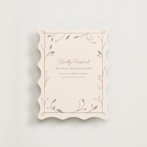 This is a autumn rsvp cards with standard by Morgan Ramberg called disney storybook printing on signature in standard