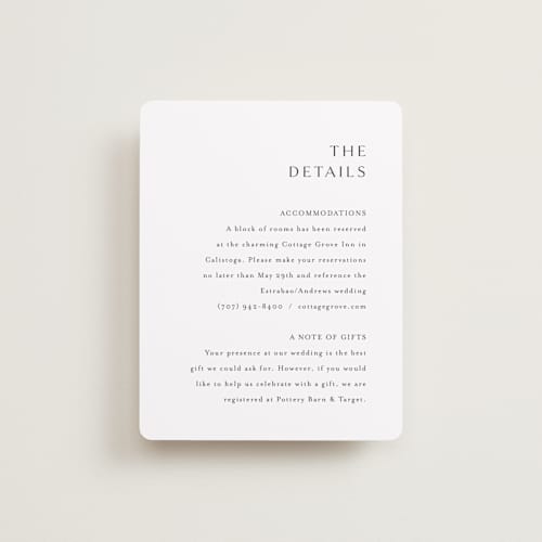 This is a onyx enclosure cards with standard by Jennifer Postorino called graceful printing on signature in standard