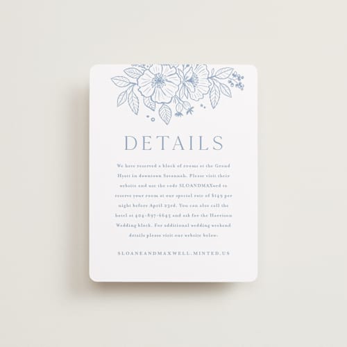 This is a nova enclosure cards with standard by Kristen Smith called wild roses printing on signature in standard