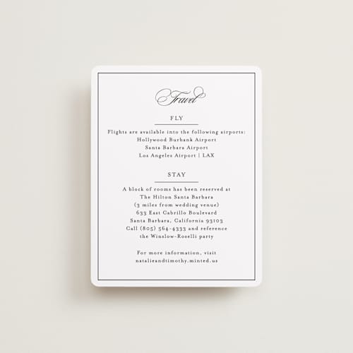 This is a noir enclosure cards with standard by Kimberly FitzSimons called sincerity printing on signature in standard