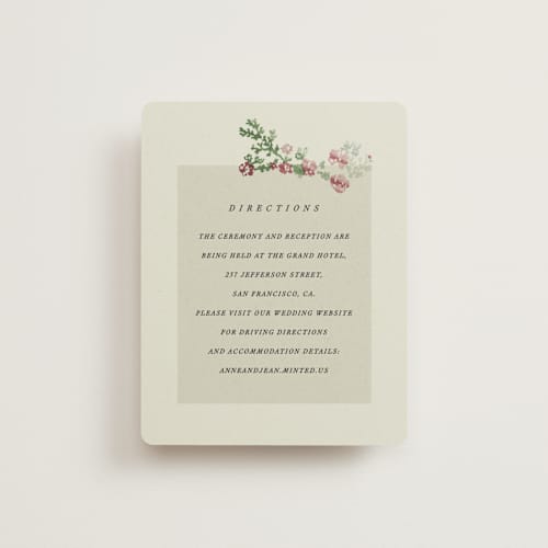 This is a nouvelle enclosure cards with standard by Sumak Studio called chinoiserie printing on signature in standard