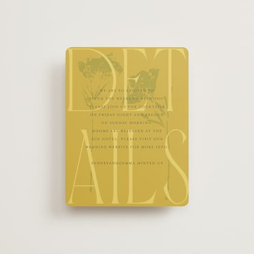 This is a island citrus enclosure cards with standard by Morgan Kendall called bloom printing on signature in standard