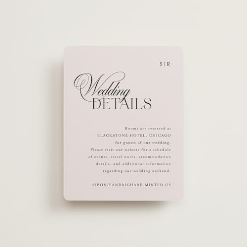 This is a ivory enclosure cards with standard by Melanie Kosuge called sibonie printing on signature in standard