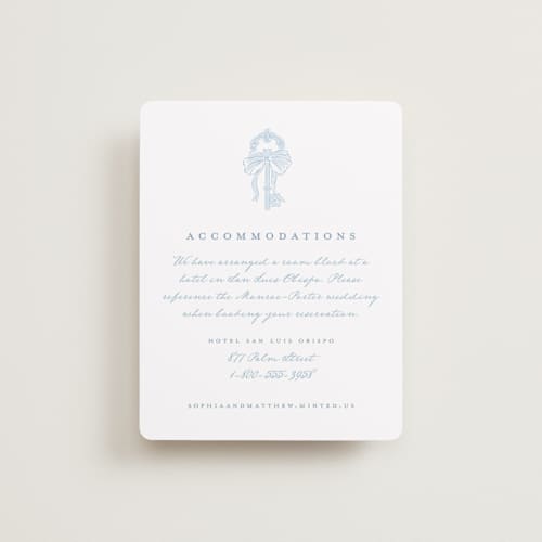 This is a lagoon enclosure cards with standard by Leah Bisch called bow frame printing on signature in standard