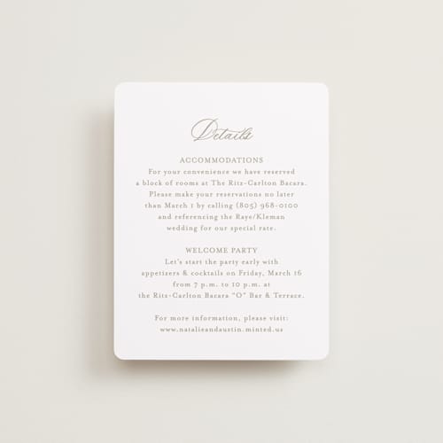 This is a paris rain enclosure cards with standard by Jennifer Postorino called calia printing on signature in standard