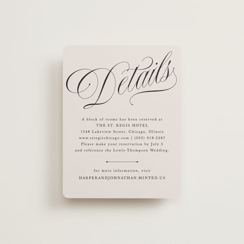 This is a linen enclosure cards with standard by Kate Ahn called mirin printing on signature in standard