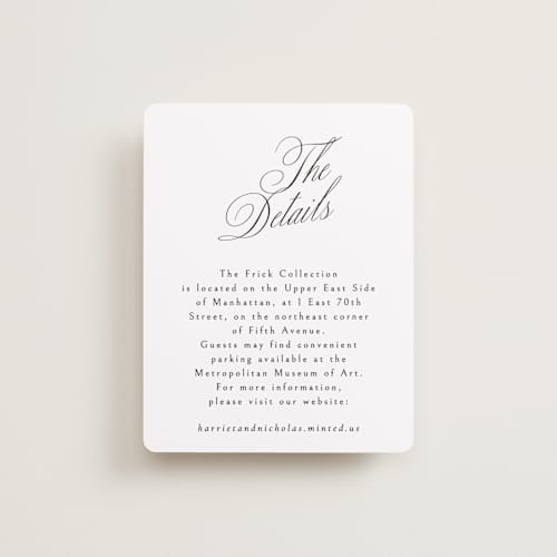 This is a noir slate enclosure cards with standard by Ana de Sousa called written with love printing on signature in standard