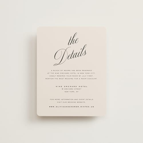 This is a almond enclosure cards with standard by Eric Clegg called modern romance printing on signature in standard