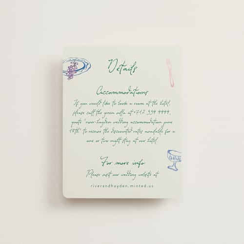 This is a garden enclosure cards with standard by Cass Loh called tablescape drawing printing on signature in standard