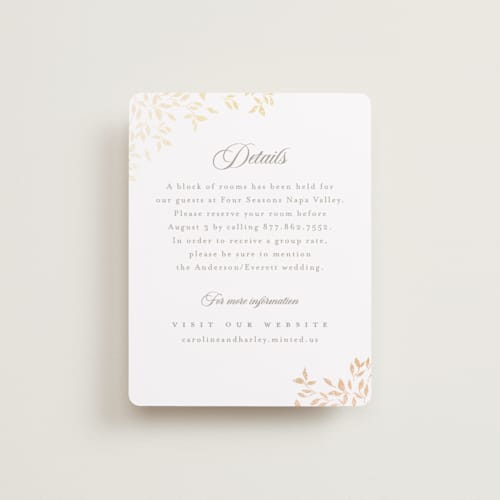 This is a chiffon enclosure cards with foil pressed by Kristie Kern called aperol printing on signature in standard