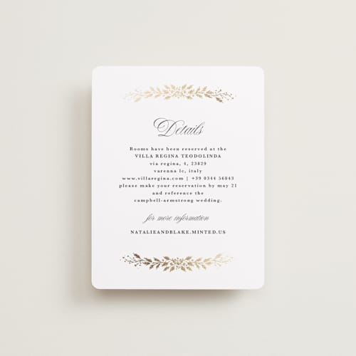 This is a diamond enclosure cards with foil pressed by Kate Ahn called lake como printing on signature in standard