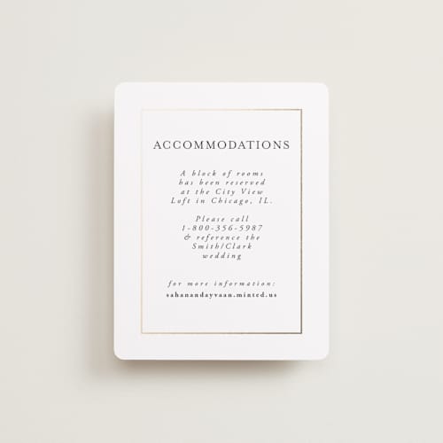 This is a pearl enclosure cards with foil pressed by Nicole Walsh called gilded frame printing on signature in standard